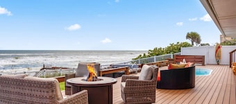 Sandbar Beachfront Estate Pool Hot Tub Pets OK Firepit