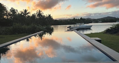 Brand new Spacious 6-bedroom waterfront villa in awesome Pacific Harbour