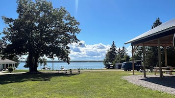 Outdoor wedding area
