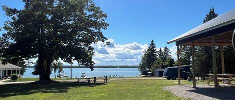 Outdoor wedding area
