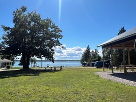 Outdoor wedding area
