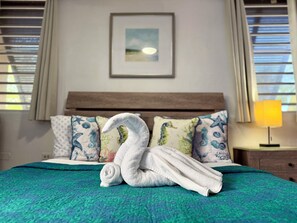 2 bedrooms, iron/ironing board, WiFi, bed sheets