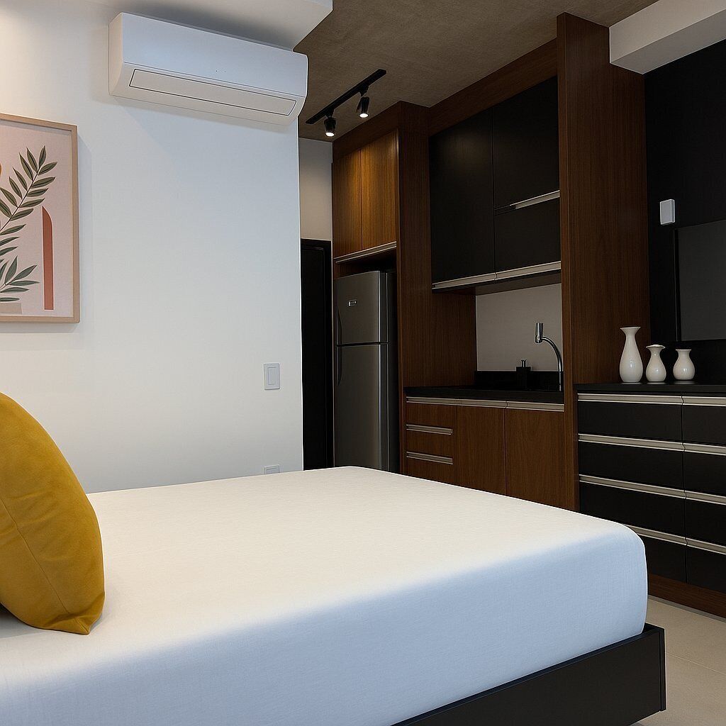 Appartement | Een bureau, een laptopwerkplek, een strijkplank/strijkijzer, gratis wifi