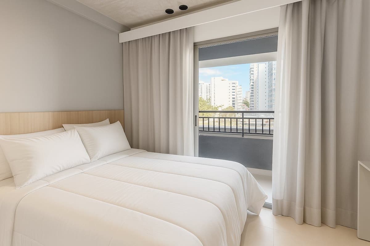 Apartment | Desk, laptop workspace, iron/ironing board, free WiFi