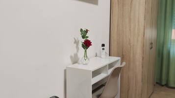 Premium bedding, memory-foam beds, individually furnished, desk