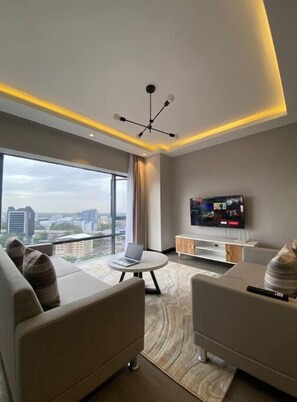 Living area - Luxurious Westlands 2 bedroom Apt 1408 (Nairobi)