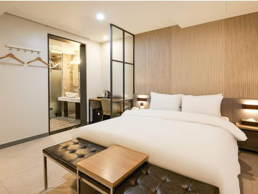 Premium bedding, down duvets, memory-foam beds, individually decorated