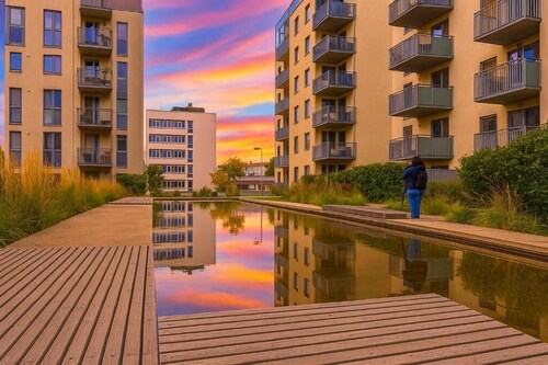 Modern 2BR Apartment  Ringnes Park | terrace & Central Oslo Access, free parking