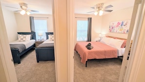 3 chambres, bureau, fer et planche à repasser, Wi-Fi gratuit