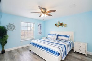 6 bedrooms, iron/ironing board, travel cot, free WiFi