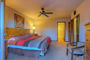 1 bedroom, iron/ironing board, travel crib, free WiFi