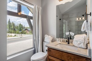 Shower, hair dryer