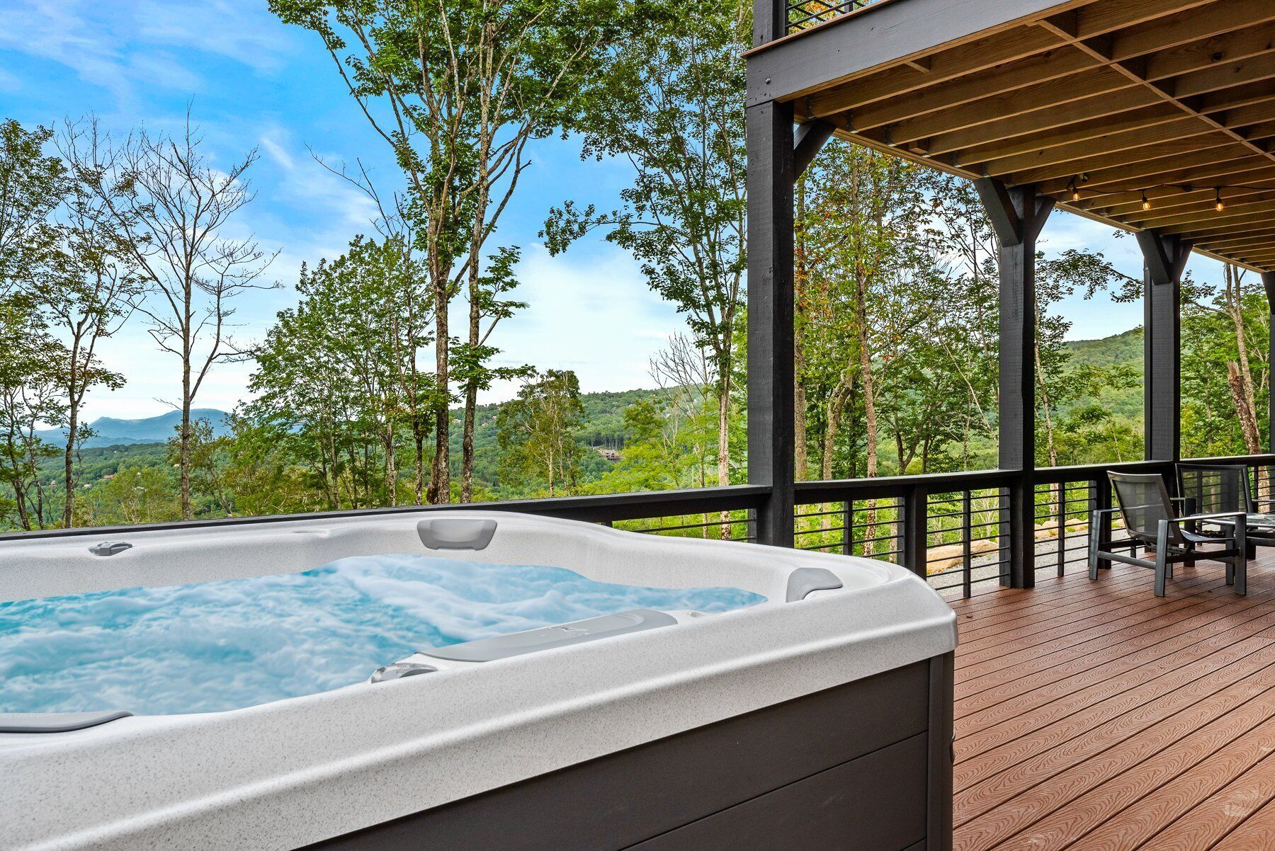 Idromassaggio all'aperto