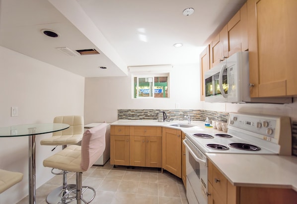 Microwave, oven, stovetop