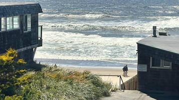 Vlak bij het strand