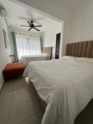 4 bedrooms, in-room safe, iron/ironing board, free WiFi