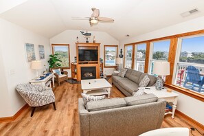 TV, fireplace, video games, computer monitors