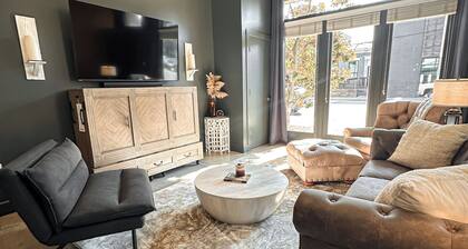 NEW - NuLu Bourbon District of Louisville +Private Garage Parking Spot +King Bed