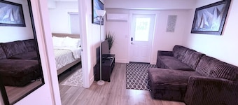 Cozy one-bedroom suite in a quiet neighbourhood with modern amenities.