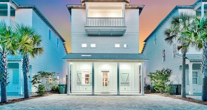 Sea Splash: Private heated pool, Free golf cart, 2min to beach, Game room, Bunks