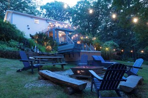 屋外ダイニングエリア