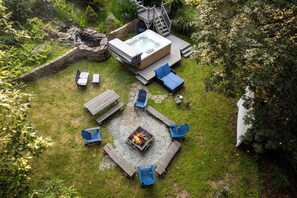 屋外ダイニングエリア