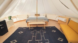 Interior - Chic Glamping Tent + Firepit (Branson)