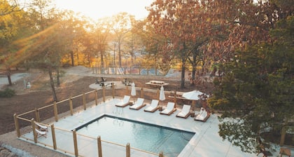 Chic Glamping Tent + Firepit