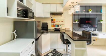 Cozy IT Park Studio - Steps to Ayala Mall, Cafes, Dining & Nightlife