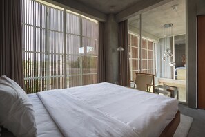 Villa Deluxe, 3 chambres, non-fumeurs, vue piscine | Literie de qualité supérieure, Wi-Fi gratuit, draps fournis
