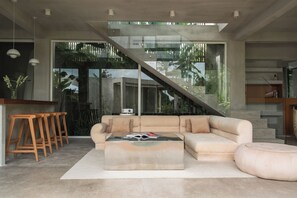Deluxe Villa, 3 Bedrooms, Non Smoking, Pool View | Living area