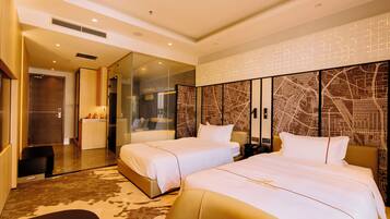 Egyptian cotton sheets, premium bedding, down duvets, memory-foam beds