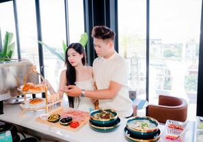 吃到飽自助式早餐
