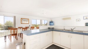 Microwave, oven, coffee/tea maker, toaster