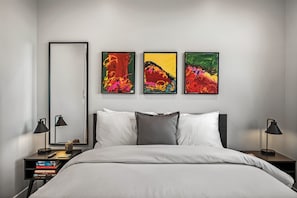 2 chambres, fer et planche à repasser, Wi-Fi, draps fournis