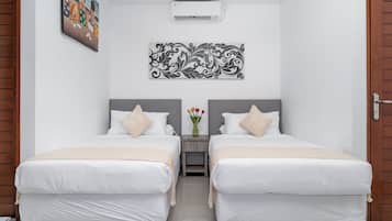 Villa, 2 habitaciones, alberca privada | Sábanas de algodón egipcio y ropa de cama de alta calidad