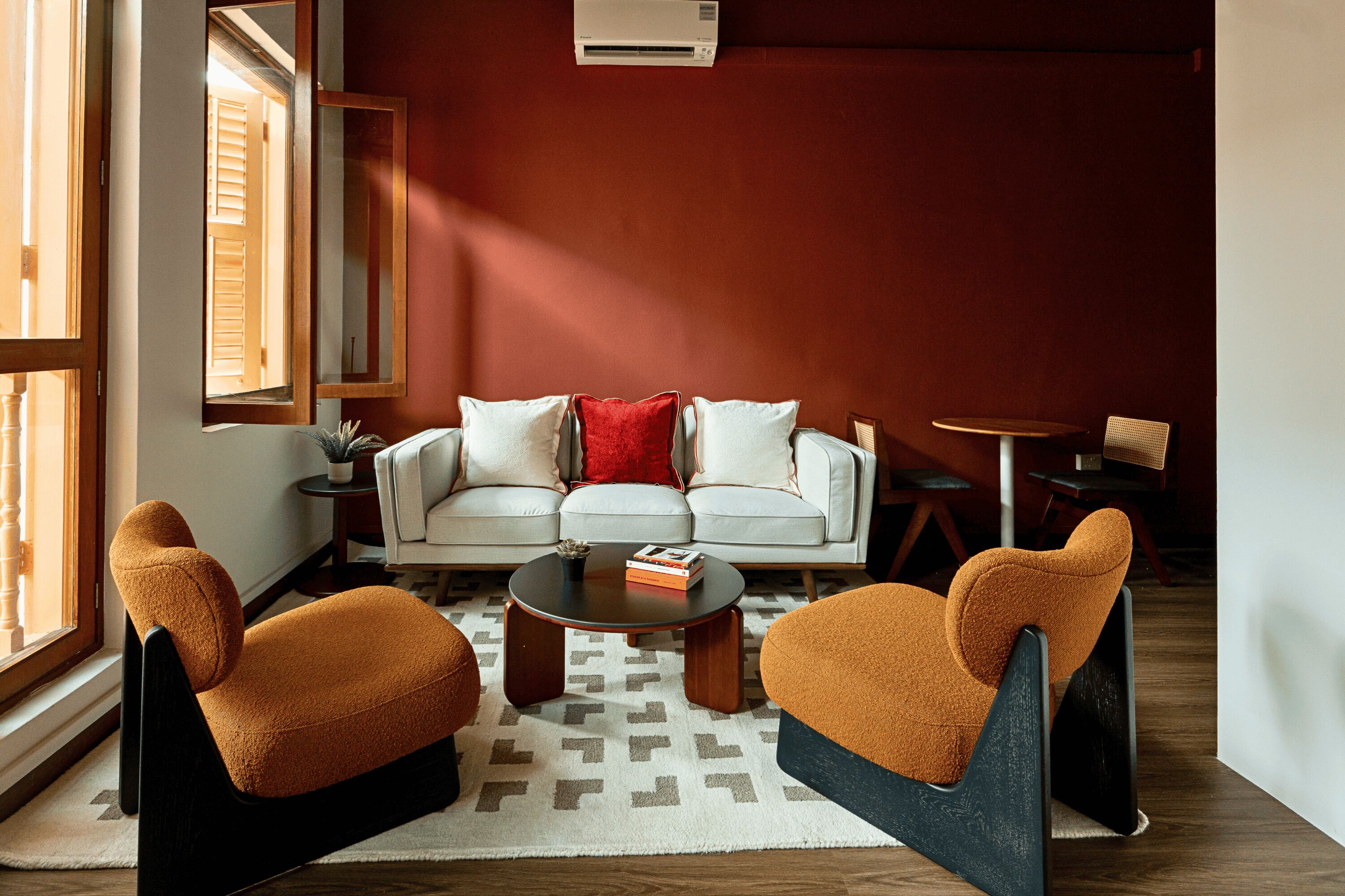 Sitteområde i lobbyen