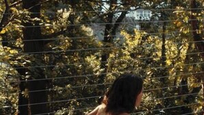 A person sitting in a hot tub outdoors with trees in the background. - Panoramic Sea Views, Private Balcony & Sauna (Lynmouth)