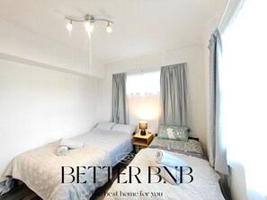 2 habitaciones, tabla de planchar con plancha y wifi gratis 