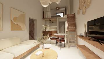 Superior Suite - Split Level with Sea View & Balcony | Living area