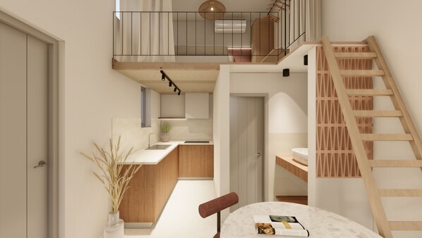 Superior Suite - Split Level, Sea View, Balcony | Wohnbereich