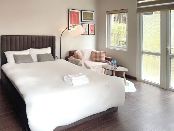 1 chambre, fer et planche à repasser, Wi-Fi, draps fournis