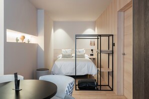 1 habitación, tabla de planchar con plancha, wifi y ropa de cama 