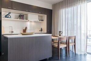 Dining - StayCentral - The Marque @ Collingwood - Stanley Street, Collingwood - 2 bedrooms, 2 Beds, 1 Bathroom and 2 Secure Car Park (Collingwood)