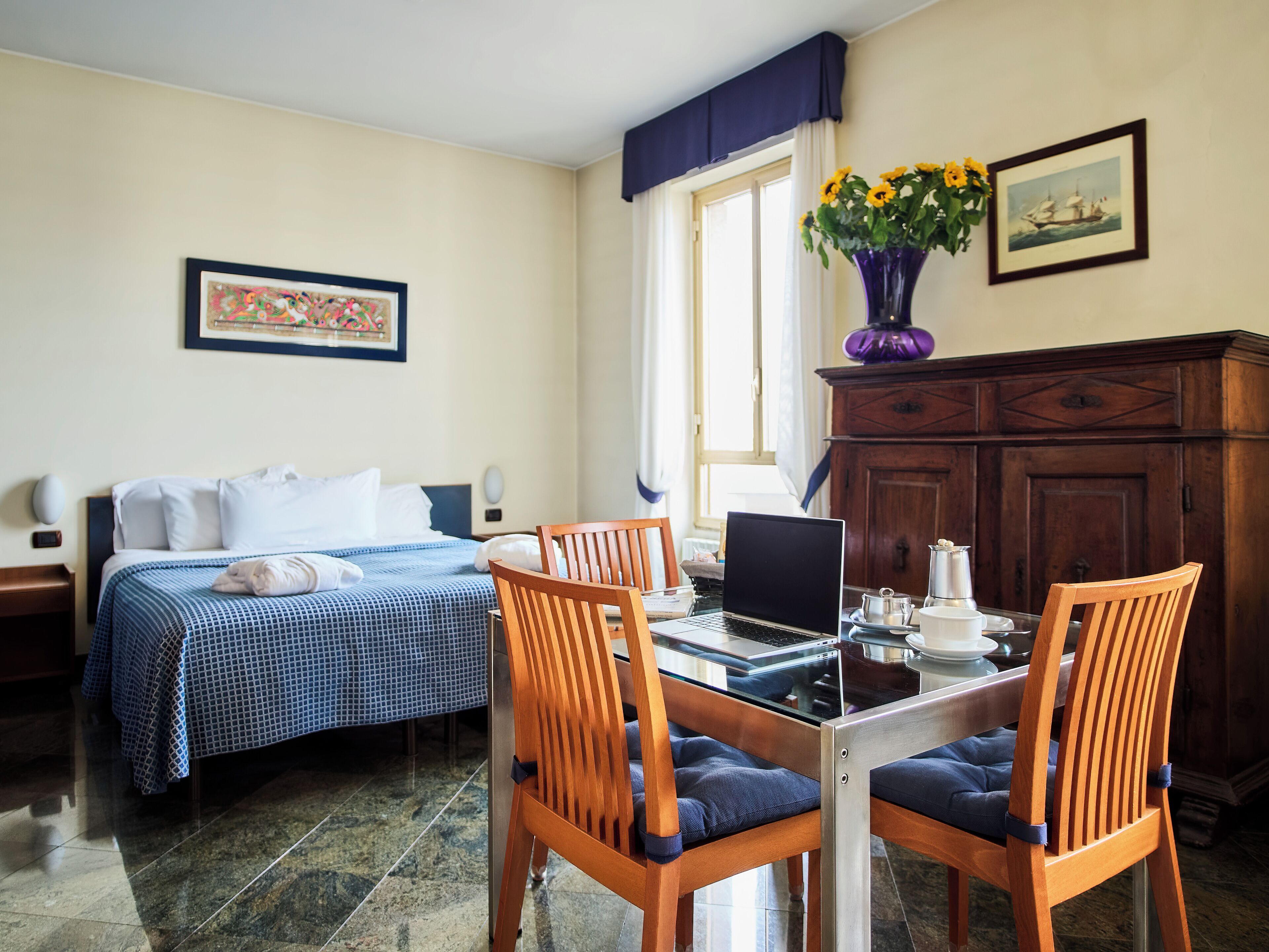 Monolocale con vista giardino | Safe på rommet, strykejern/-brett og wi-fi (inkludert)