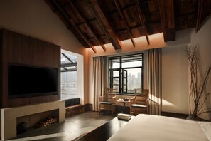 Panoramic-Doppelzimmer, Balkon, Flussblick | Hochwertige Bettwaren, Daunenbettdecken