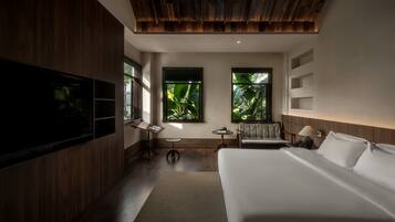Premier Double Room, River View | Premium bedding, down duvets, memory-foam beds, free minibar