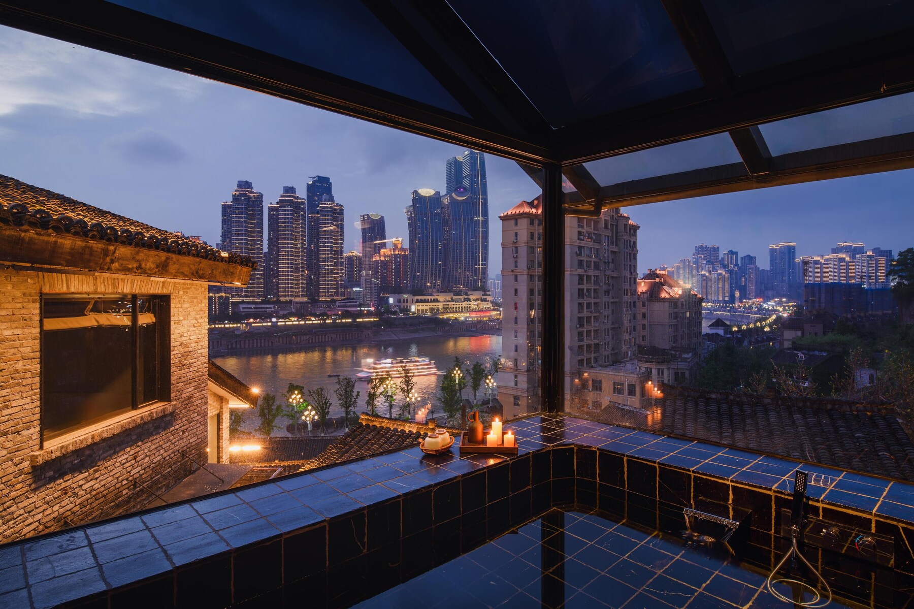 Panoramic Double Room, Pool Access, River View | View from room