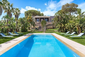 A heated pool