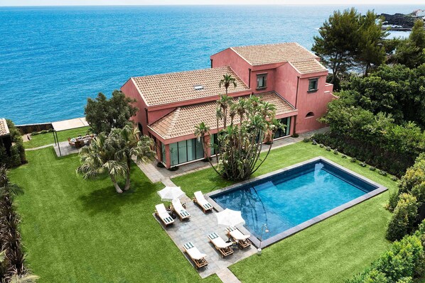 A heated pool